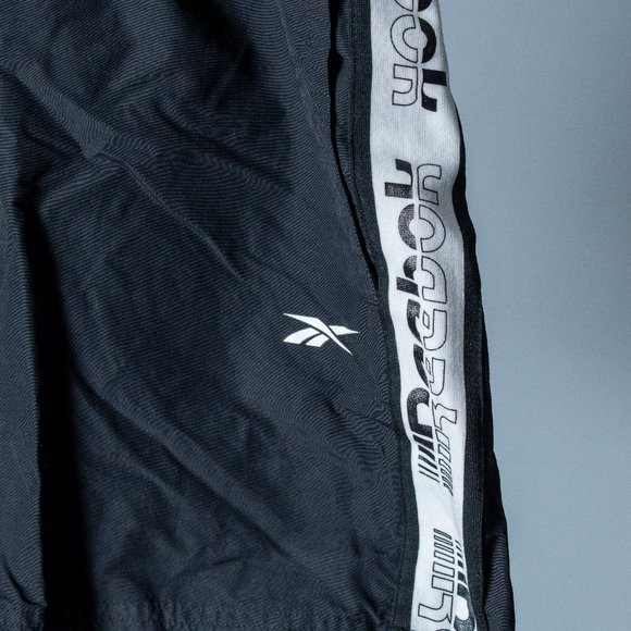 Vintage '90s Reebok Running Shorts with Logo Side Stripes - Picture 2 of 4